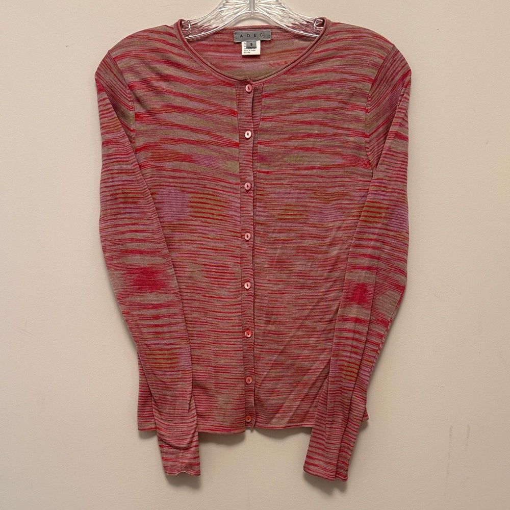 Philippe Adec multicolored silk Cardigan